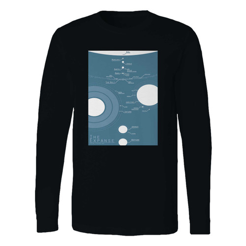 This classic fit the expanse solar system map long sleeve shirt is casually elegant and very comfortable. With fine quality print to make one stand out, it's a perfect fit for every occasion.