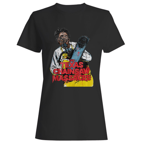 These are texas chainsaw massacre illustration women t shirt that are cute tied to the side or paired with a cardigan or jacket for a more styled look. So comfy and classic, they are sure to make your vacation extra magical.