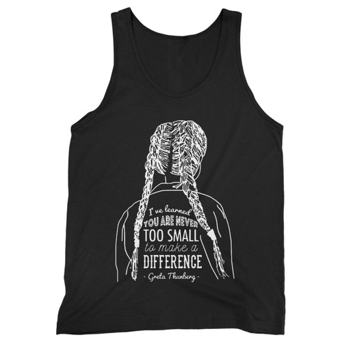 Our cotton you're never too small to make a difference men tank top is perfect for those intense workouts in the gym, at practice or pickup games.