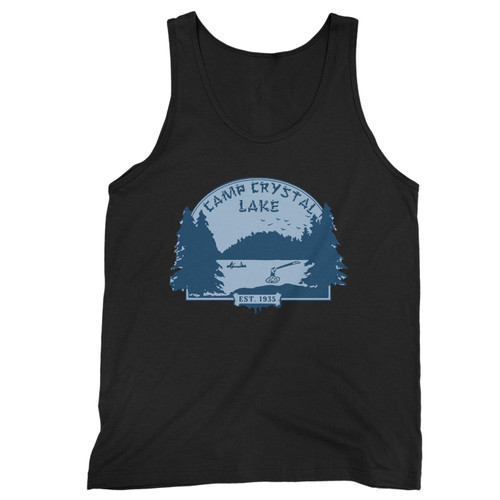 Our cotton camp crystal lake inspired men tank top is perfect for those intense workouts in the gym, at practice or pickup games.