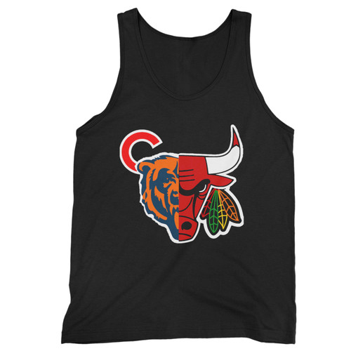 Our cotton chicago sports team mash up logo men tank top is perfect for those intense workouts in the gym, at practice or pickup games. Our cotton chicago sports team mash up logo men tank top is perfect for those intense workouts in the gym, at practice or pickup games.