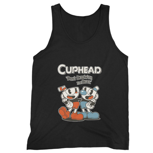 Our cotton cuphead mugman don't deal with the devil men tank top is perfect for those intense workouts in the gym, at practice or pickup games. Our cotton cuphead mugman don't deal with the devil men tank top is perfect for those intense workouts in the gym, at practice or pickup games.