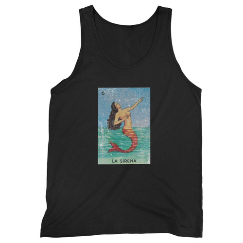 Our cotton la sirena mexican loteria bingo card men tank top is perfect for those intense workouts in the gym, at practice or pickup games.