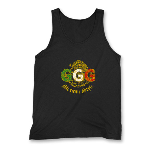 Our cotton mexican style ggg logo men tank top is perfect for those intense workouts in the gym, at practice or pickup games.