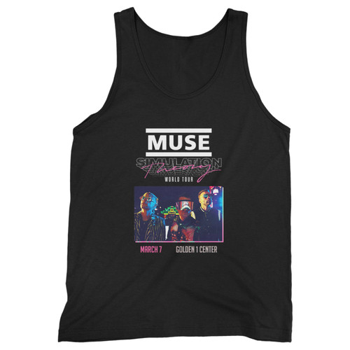 Our cotton muse simulation theory rock concert muse tour album cover inspired men tank top is perfect for those intense workouts in the gym, at practice or pickup games.