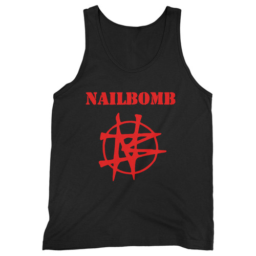 Our cotton nailbomb logo men tank top is perfect for those intense workouts in the gym, at practice or pickup games.