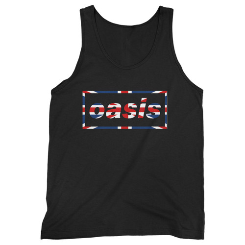 Our cotton oasis flag logo men tank top is perfect for those intense workouts in the gym, at practice or pickup games.