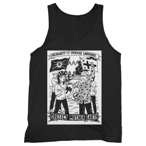 Our cotton solidarity with the mi'kmaq warrior men tank top is perfect for those intense workouts in the gym, at practice or pickup games.