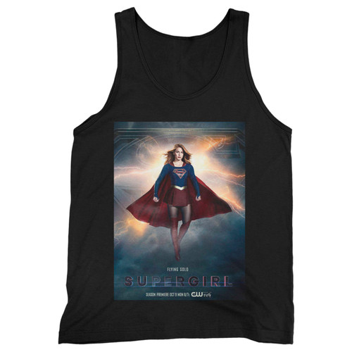 Our cotton supergirl flying solo men tank top is perfect for those intense workouts in the gym, at practice or pickup games.