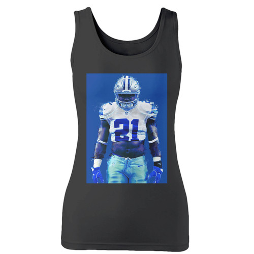 High quality print of this slim fit zeke who cowboys women tank top will turn heads. And bystanders won't be disappointed - the racerback cut looks good one any woman's shoulders.