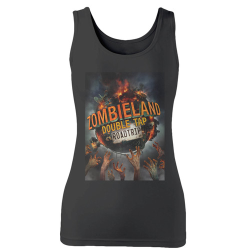 High quality print of this slim fit zombieland double tap roadtrip women tank top will turn heads. And bystanders won't be disappointed - the racerback cut looks good one any woman's shoulders. High quality print of this slim fit zombieland double tap roadtrip women tank top will turn heads. And bystanders won't be disappointed - the racerback cut looks good one any woman's shoulders.