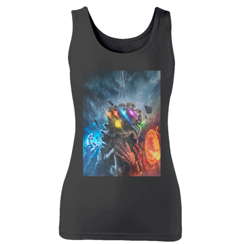 High quality print of this slim fit avengers infinity war stone power women tank top will turn heads. And bystanders won't be disappointed - the racerback cut looks good one any woman's shoulders.