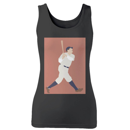 High quality print of this slim fit babe ruth yankees baseball player women tank top will turn heads. And bystanders won't be disappointed - the racerback cut looks good one any woman's shoulders. High quality print of this slim fit babe ruth yankees baseball player women tank top will turn heads. And bystanders won't be disappointed - the racerback cut looks good one any woman's shoulders.