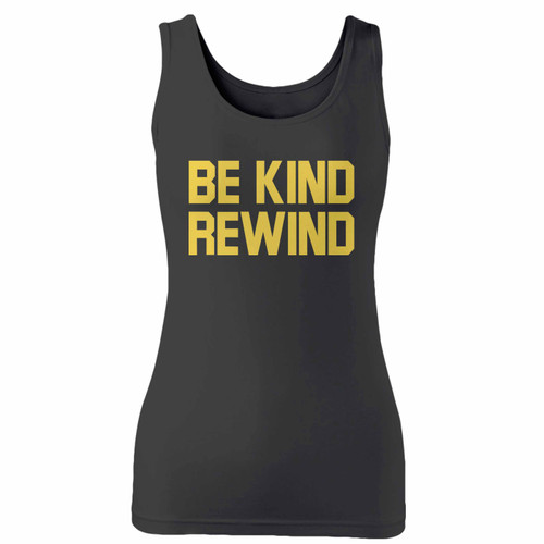 High quality print of this slim fit be kind rewind women tank top will turn heads. And bystanders won't be disappointed - the racerback cut looks good one any woman's shoulders.