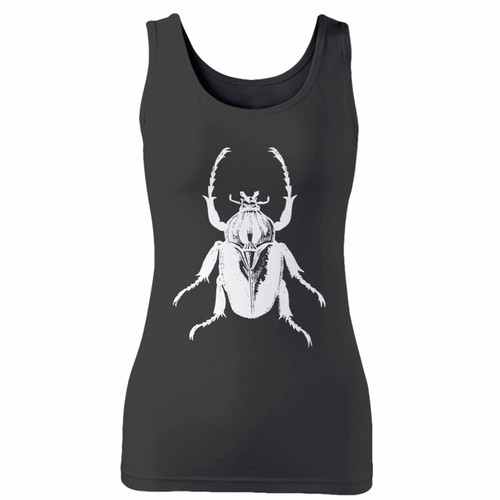 High quality print of this slim fit beetle diagram women tank top will turn heads. And bystanders won't be disappointed - the racerback cut looks good one any woman's shoulders.