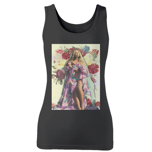 High quality print of this slim fit beyonce music fan art women tank top will turn heads. And bystanders won't be disappointed - the racerback cut looks good one any woman's shoulders.