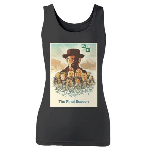 High quality print of this slim fit breaking bad women tank top will turn heads. And bystanders won't be disappointed - the racerback cut looks good one any woman's shoulders.
