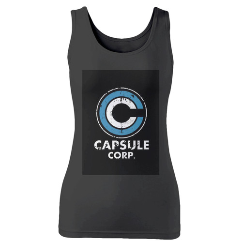 High quality print of this slim fit capsule corp logo women tank top will turn heads. And bystanders won't be disappointed - the racerback cut looks good one any woman's shoulders. High quality print of this slim fit capsule corp logo women tank top will turn heads. And bystanders won't be disappointed - the racerback cut looks good one any woman's shoulders.