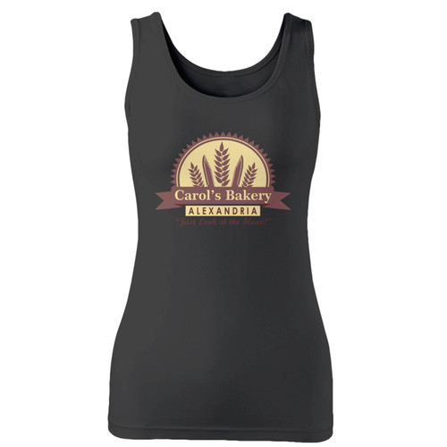High quality print of this slim fit carol's bakery women tank top will turn heads. And bystanders won't be disappointed - the racerback cut looks good one any woman's shoulders. High quality print of this slim fit carol's bakery women tank top will turn heads. And bystanders won't be disappointed - the racerback cut looks good one any woman's shoulders.