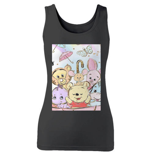 High quality print of this slim fit cute winniethe pooh women tank top will turn heads. And bystanders won't be disappointed - the racerback cut looks good one any woman's shoulders. High quality print of this slim fit cute winniethe pooh women tank top will turn heads. And bystanders won't be disappointed - the racerback cut looks good one any woman's shoulders.