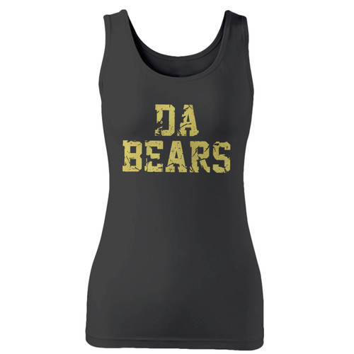 High quality print of this slim fit da bears women tank top will turn heads. And bystanders won't be disappointed - the racerback cut looks good one any woman's shoulders.