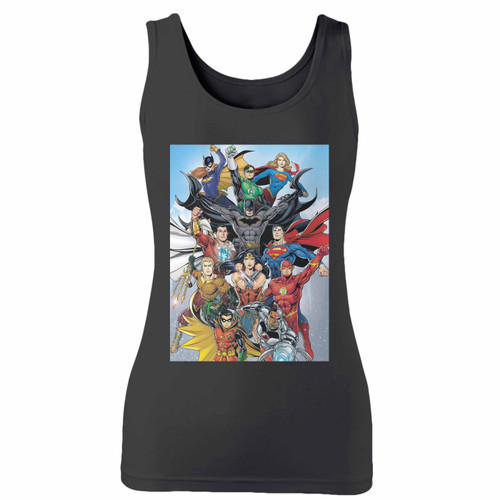 High quality print of this slim fit dc comics rebirth women tank top will turn heads. And bystanders won't be disappointed - the racerback cut looks good one any woman's shoulders. High quality print of this slim fit dc comics rebirth women tank top will turn heads. And bystanders won't be disappointed - the racerback cut looks good one any woman's shoulders.