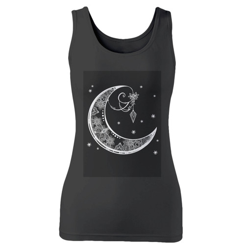High quality print of this slim fit dreamcatcher moon 1 women tank top will turn heads. And bystanders won't be disappointed - the racerback cut looks good one any woman's shoulders.