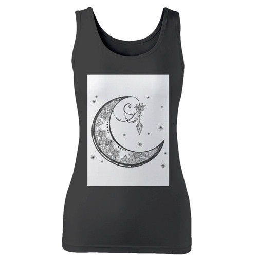 High quality print of this slim fit dreamcatcher moon 2 women tank top will turn heads. And bystanders won't be disappointed - the racerback cut looks good one any woman's shoulders.