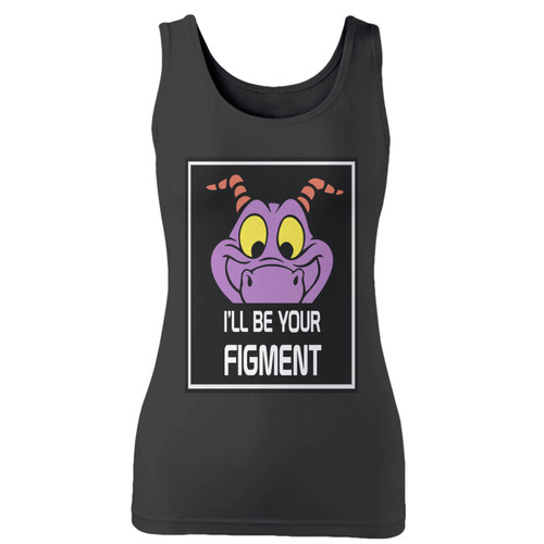 High quality print of this slim fit figment imagination women tank top will turn heads. And bystanders won't be disappointed - the racerback cut looks good one any woman's shoulders.