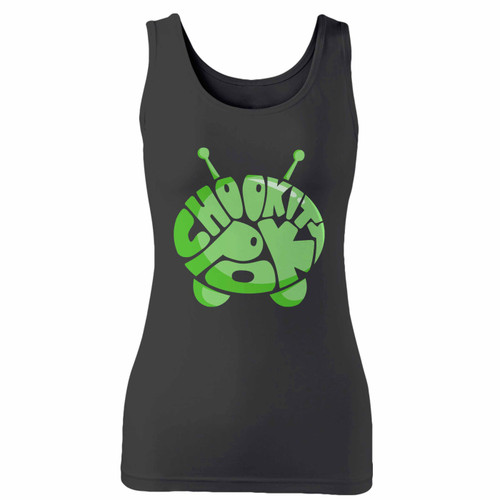 High quality print of this slim fit final space chookity pok mooncake women tank top will turn heads. And bystanders won't be disappointed - the racerback cut looks good one any woman's shoulders.