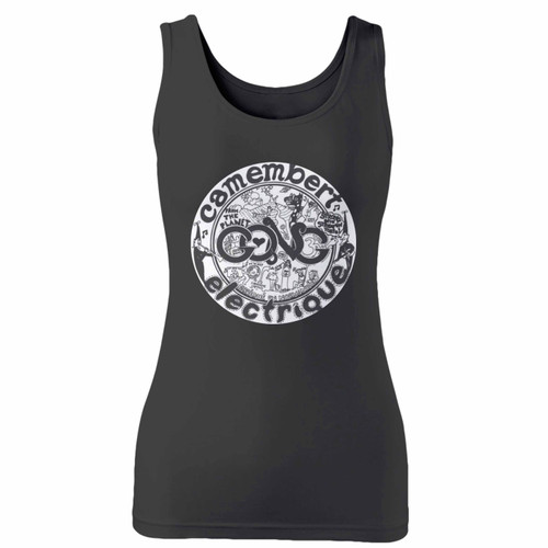 High quality print of this slim fit gong camembert electrique women tank top will turn heads. And bystanders won't be disappointed - the racerback cut looks good one any woman's shoulders.