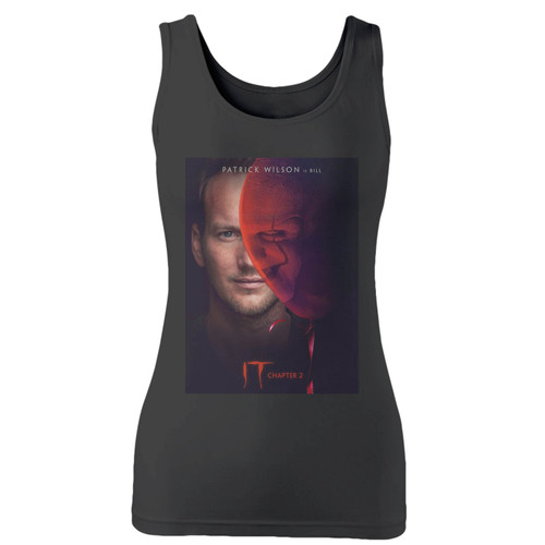 High quality print of this slim fit it chapter 2 patrick wilson women tank top will turn heads. And bystanders won't be disappointed - the racerback cut looks good one any woman's shoulders.