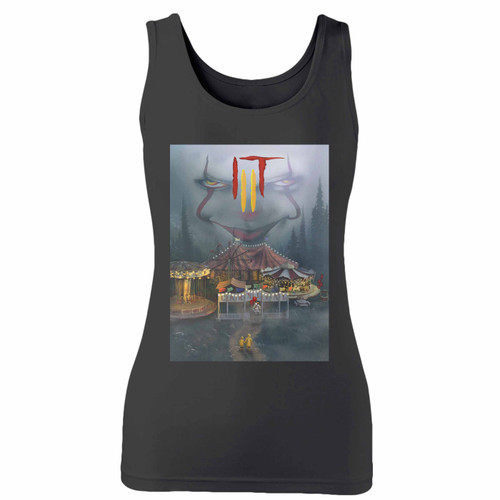High quality print of this slim fit it chapter two movie inspired women tank top will turn heads. And bystanders won't be disappointed - the racerback cut looks good one any woman's shoulders.