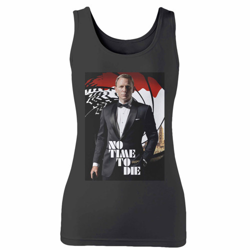 High quality print of this slim fit james bond no time to die women tank top will turn heads. And bystanders won't be disappointed - the racerback cut looks good one any woman's shoulders.