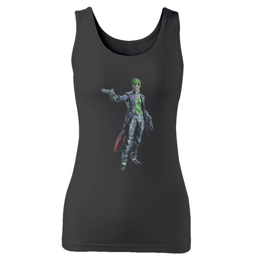 High quality print of this slim fit joker arkham origins women tank top will turn heads. And bystanders won't be disappointed - the racerback cut looks good one any woman's shoulders.