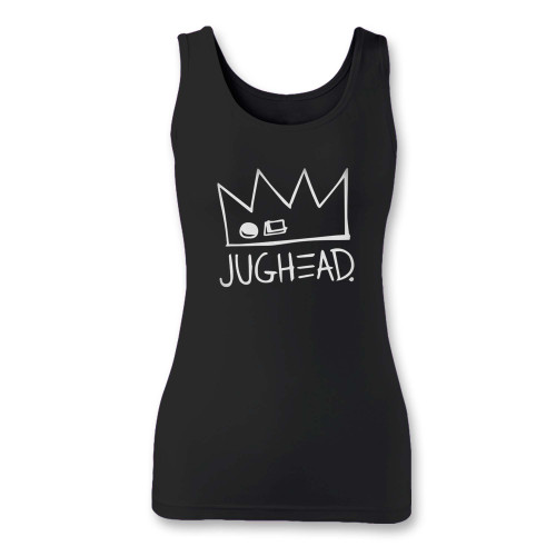High quality print of this slim fit jughead jones crown women tank top will turn heads. And bystanders won't be disappointed - the racerback cut looks good one any woman's shoulders.