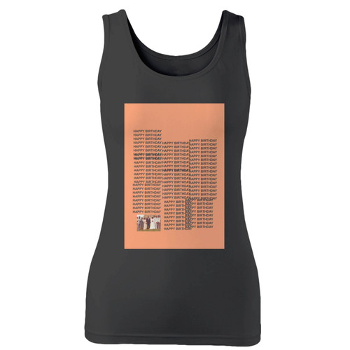 High quality print of this slim fit kanye the life of pablo women tank top will turn heads. And bystanders won't be disappointed - the racerback cut looks good one any woman's shoulders.