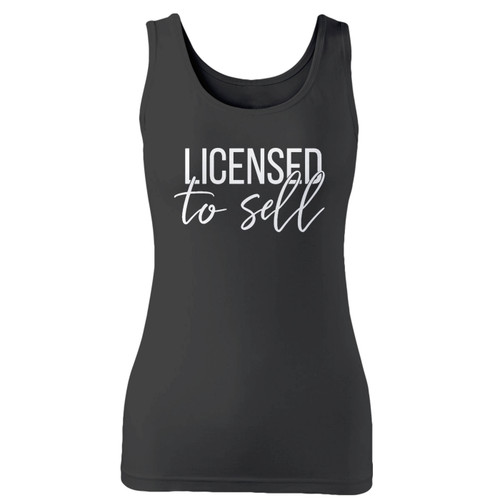 High quality print of this slim fit licensed to sell women tank top will turn heads. And bystanders won't be disappointed - the racerback cut looks good one any woman's shoulders.
