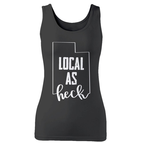 High quality print of this slim fit local as heck women tank top will turn heads. And bystanders won't be disappointed - the racerback cut looks good one any woman's shoulders.