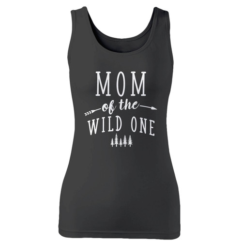 High quality print of this slim fit mom of the wild one women tank top will turn heads. And bystanders won't be disappointed - the racerback cut looks good one any woman's shoulders.