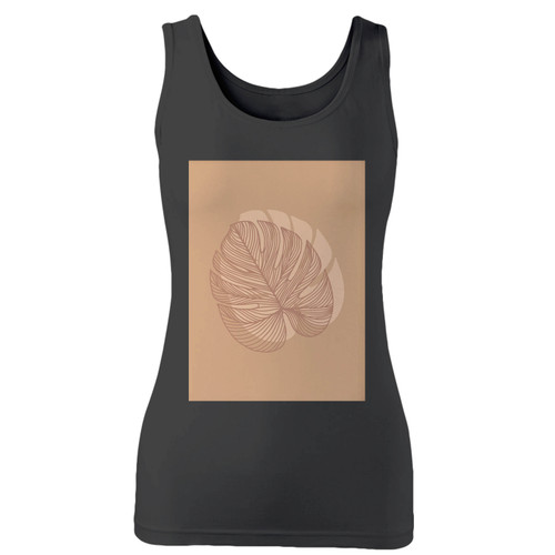 High quality print of this slim fit monstera line art women tank top will turn heads. And bystanders won't be disappointed - the racerback cut looks good one any woman's shoulders.