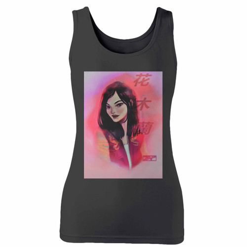 High quality print of this slim fit mulan painting art women tank top will turn heads. And bystanders won't be disappointed - the racerback cut looks good one any woman's shoulders.