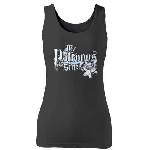 High quality print of this slim fit my patronus is a stitch inspired women tank top will turn heads. And bystanders won't be disappointed - the racerback cut looks good one any woman's shoulders.
