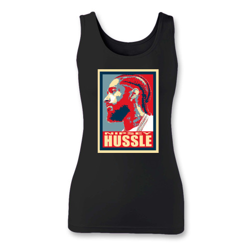 High quality print of this slim fit nipsey hussle crenshaw hip hop rapper women tank top will turn heads. And bystanders won't be disappointed - the racerback cut looks good one any woman's shoulders.