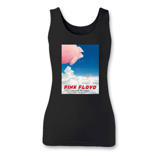 High quality print of this slim fit pink floyd animal women tank top will turn heads. And bystanders won't be disappointed - the racerback cut looks good one any woman's shoulders.