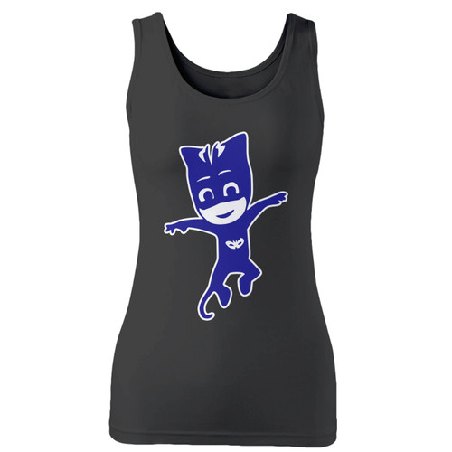 High quality print of this slim fit pj masks catboy women tank top will turn heads. And bystanders won't be disappointed - the racerback cut looks good one any woman's shoulders.