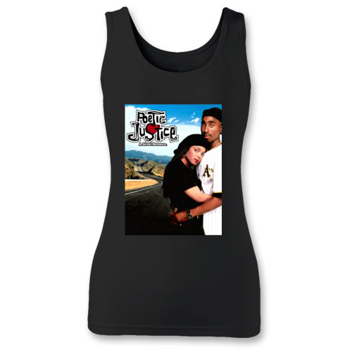 High quality print of this slim fit poetic justice women tank top will turn heads. And bystanders won't be disappointed - the racerback cut looks good one any woman's shoulders.