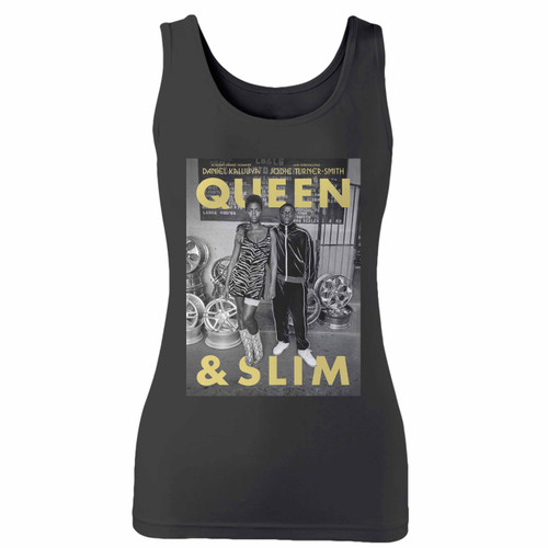 High quality print of this slim fit queen & slim movie women tank top will turn heads. And bystanders won't be disappointed - the racerback cut looks good one any woman's shoulders.