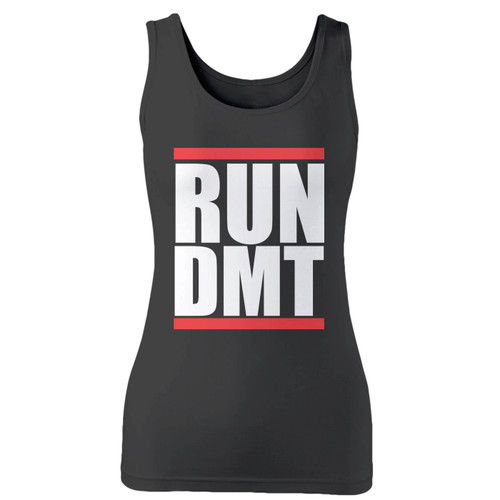 High quality print of this slim fit run dmt women tank top will turn heads. And bystanders won't be disappointed - the racerback cut looks good one any woman's shoulders.