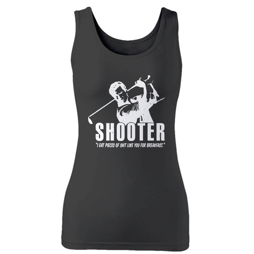 High quality print of this slim fit shooter mcgavin women tank top will turn heads. And bystanders won't be disappointed - the racerback cut looks good one any woman's shoulders.